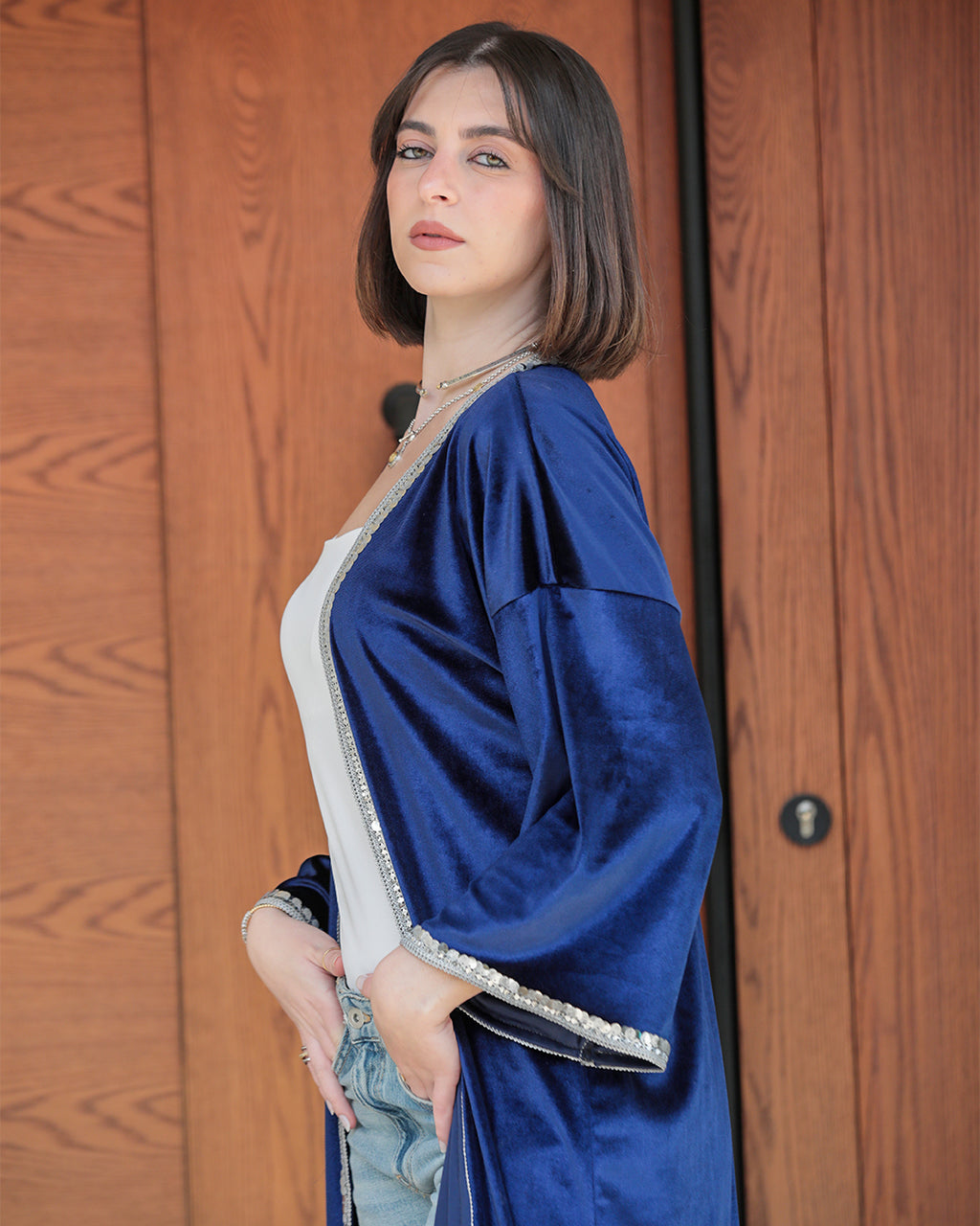 Silver Stripe Kaftan