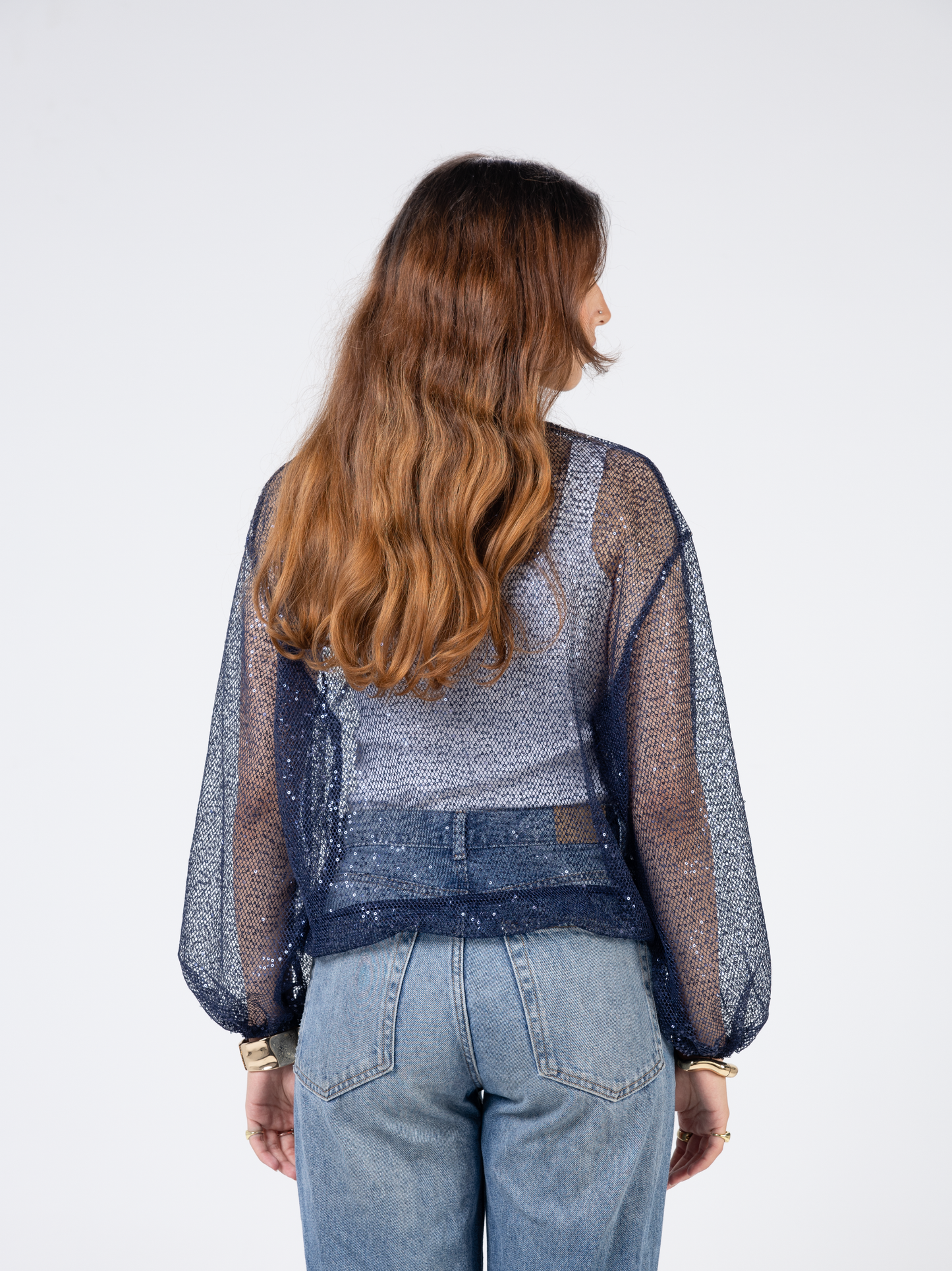 Midnight Sequin Blouse